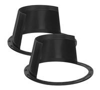 Gogogmee Adaptateurs Haut-parleurs Voiture 6,5 Pouces, Anneaux Anti-éclaboussures en Plastique Noir, Lot de 2, Accessoires Étanches pour Protection Audio Automobile, Entretoises