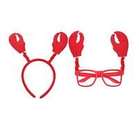 Gogogmee Adorable Bandeau Crabe et Lunettes Décoratives pour Garçon Fille et Adultes Accessoires Cheveux et Confortables pour Fêtes et Photos