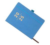 Gogogmee Agenda Bleu avec Porte-stylo Carnet de Notes Ligné Rechargeable Planificateur Mensuel Hebdomadaire Quotidien pour Bureau École et Usage Personnel Accessoire Maison et Bureau