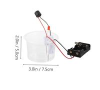 Gogogmee Alarme Niveau Eau Éducative Stem pour Garçon Fille Kit Expérience Physique Scientifique Apprentissage DIY pour Développer la Curiosité et Comprendre Électricité