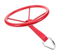 Gogogmee Anneau d'Entraînement Suspendu Rouge pour Garçon et Filles Poignée d'exercice Ergonomique en Métal Robuste Équipement de Fitness Extérieur pour Gymnastique et Renforcement