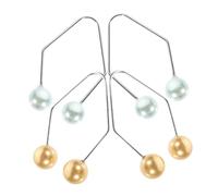 Gogogmee Appareil à Fossettes Visage 4 Pièces Compactes Bleu Ciel et Doré Pâle, Entraînement Facial Portable, Créateur de Fossettes pour Femmes, Soin Visage Quotidien