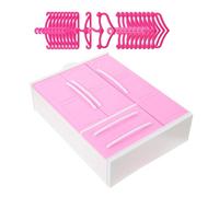 Gogogmee Armoire de Rangement Miniature pour Poupée avec Cintres Abs Meuble de Maison de Poupée Placard Organisateur Accessoire Décoratif pour Chambre Tiny House