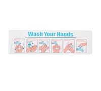 Gogogmee Autocollant Mural Lavage des Mains en PVC Résistant à L’Eau - Panneau D’Instructions Hygiène pour Toilettes et Cuisines - Sticker Adhésif Amovible pour Écoles Commerces et