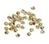 Gogogmee Autocollants Nail Art Métal 100 Pièces 3 Mm Doré Tranches Alliage Déco Ongles Diy Manucure Professionnel Fête Carnaval Soirée