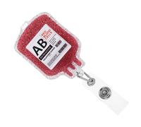 Gogogmee Badge défile Bobine de badge d’hôpital drôle dessin animé clip porte-carte d’identité pour Porte-insigne pour infirmières Acrylique