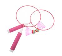 Gogogmee Badminton Garçon Fille Raquettes Colorées et Volants pour Jeux Extérieurs et Initiation Au Sport Familial