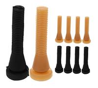 Gogogmee Baguettes à Plumer Poulet et Oie pour Épilation Volaille, Lot 10 Pièces Noir Caoutchouc et Jaune Tendon, Usage Ferme et Abattage, Doigts de Rechange Robustes pour Plumeuse
