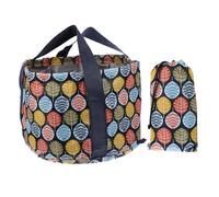 Gogogmee Bain De Pieds Pliable Portable 21l Grand Format Pour Camping Et Voyage Motif Feuilles Nordiques, Bac à Pieds Renforcé Multifonction Pour Spa Relaxant Extérieur