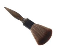 Gogogmee Balai de Cou Coiffeur en Bois Poils Doux pour Usage Professionnel et Personnel, Brosse à Cheveux Longue Poignée Nettoyage Délicat Après la Coupe