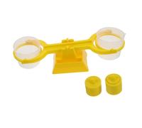 Gogogmee Balance de Laboratoire pour Garçon Fille avec Plateaux Emboîtables Double Seau Transparent pour Solides et Facile à Assembler Base Gain de Place pour Classe Scientifique