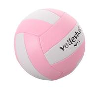 Gogogmee Ballon de Volley-Ball Taille 5 en PVC Antidérapant, Imperméable et Gonflable, Toucher Doux, Couleur Rose et Blanc, pour Beach-Volley, Loisirs Extérieurs et Entraînement