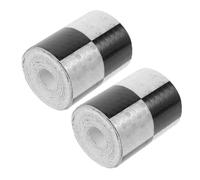 Gogogmee Bande Réfléchissante Extérieure Étanche 5 CM X 3 M 2 Pièces Autocollant D’Avertissement Noir et Blanc à Carreaux Résistant aux Rayures Haute Visibilité Nocturne pour Voitures