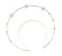 Gogogmee Bandeau Halo Décoratif Étoile pour Femme et Fille Couronne de Déesse Baroque Élégante Accessoire Cheveux Mariage Cosplay Flexible et Confortable Cadeau Fête