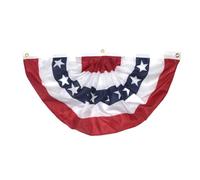 Gogogmee Bannière Suspendue Drapeau Américain en Polyester de Demi-cercle, Léger et Portable, pour Décoration Extérieure lors des Élections et Fêtes Patriotiques