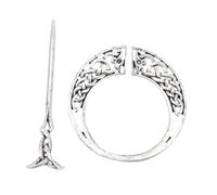 Gogogmee Barrette Viking Style Rétro Noeud Celtique Épingle Cheveux Femme Mariée Accessoires Tressés Chic pour Fête Mariage Quotidien