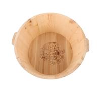 Gogogmee Bassin de Bain de Pieds en Bois Massif Seau de Trempage pour Spa Lavage des Pieds pour Garçon et Filles Multifonction 21 Cm de Haut Usage Maison