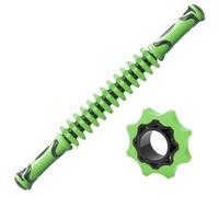 Gogogmee Bâton de Massage Musculaire Plastique à Rouages pour Massage Complet Du Corps Relaxation Yoga Fatigue et Circulation Sanguine Vert