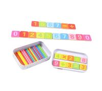 Gogogmee Bâtons de Comptage Bois Colorés Jeu Éducatif Mathématiques pour Garçon Fille Apprentissage des Jeu Pré-Scolaire et Attrayant