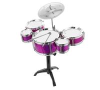 Gogogmee Batterie Jazz Éducatif pour Tout-Petit Ensemble Moyen 5 Tambours Instrument Musical Ludique pour Garçon et Filles D’âge Préscolaire Percussion Couleur Couleur Aléatoire