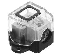 Gogogmee Bloc de Distribution Audio Voiture Petit Format 2 Voies, Boîtier de Masse Ignifuge pour Amplificateur, Séparateur Électrique Compact, Connecteur Multi-câbles pour Installation