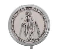 Gogogmee Boîte à Bijoux Communion Garçon Fille Élégante et Portable Organisateur Vintage pour Chapelet Religieux Coffret Rangement Perles et Souvenirs Catholiques