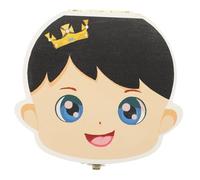 Gogogmee Boîte à Dents de Lait Bois Colorée pour Garçon Organisateur Précieux pour Souvenirs Enfance Étui Sécurisé pour Dents de Lait de Garçon Fille