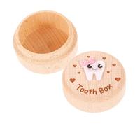 Gogogmee Boîte à Dents de Lait Rangement Moderne et Minimaliste pour Garçon et Filles en Bois pour Cheveux et Dents, Cadeau pour Parents et Garçon et Filles