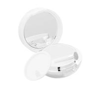 Gogogmee Boîte à Soin des Lèvres Refillable avec Pinceau Silicone Intégré Rangement Portable pour Masque Lèvres et Soins Faciaux Couvercle Fliptop pour Voyage et Usage Quotidien