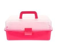 Gogogmee Boîte de Rangement Plastique Translucide Portable Boîte à Outils Multifonction pour Manucure et Cosmétiques Organisateur Professionnel pour Accessoires Art Ongulaire de Stockage