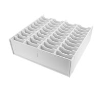 Gogogmee Boîte de Rangement pour Marqueurs Cases Organisateur Vertical de Bureau pour Feutres Pinceaux Aquarelle et Fournitures Art Support Compact pour Crayons et Pinceaux