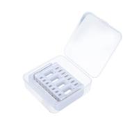 Gogogmee Boîte de Rangement pour Têtes de Polissage Ongles Blanche Organiseur Anti-poussière pour Accessoires Manucure Support de Meule Professionnel et Domestique