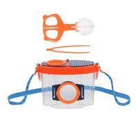 Gogogmee Boîte D'observation Insectes pour Garçon et Filles Loupe Intégrée, Gobelet Transparent Portable Orange, Kit Exploration Insecte Éducatif pour Apprentissage Nature et Jeux