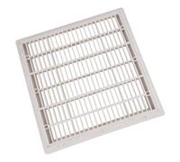 Gogogmee Bonde de Fond de Piscine Carrée 23 Cm Blanche pour Spa et Bassin, Accessoire Extérieur Solide en Plastique, Drainage Arrêt Automatique, Compatible Surface Lisse pour Nettoyage