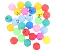 Gogogmee Boules De Bingo Numérotées 1-30 Multicolores pour Jeux Et Loterie, Petites Balles en Plastique Creuses, Accessoires pour Fête Et Soirée Bingo, Pack De 30 Pièces