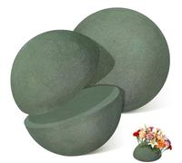 Gogogmee Boules de Mousse de Fleur 12 CM Absorbantes pour Compositions Décoration Mariage et Fête Lot de 2 Sphères Rondes en Mousse Humide pour Bouquets