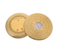 Gogogmee Boussole Feng Shui Cuivre avec Couvercle Boussole Portative Précise pour Navigation et Aventure Extérieure Homme Outil Multifonctionnel de Géomancie et Randonnée