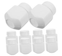 Gogogmee Bouteilles de Stockage Pilulier 30 Cc Lot de 10 Flacons Hdpe Blanc Capsulaire Étanche Protection Lumière Organisateur Voyage Pharmacie