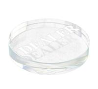 Gogogmee Bouton de Poker Cristal Professionnel Croupier Compact Résistant à l'usure, Accessoire de Poker Double Face pour Tournois Texas Hold'em, Usage Événementiel et Jeu Entre Amis