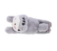 Gogogmee Bracelet Slap Peluche Chat Gris Accessoire Cartoon Adorable et Souple Bande Poignet Décorative et Ludique pour Adultes