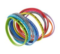 Gogogmee Bracelets en Silicone Colorés pour Garçon et Filles, Lot de 12, Tables de Multiplication Imprimées, Décorations Poignet Pratiques pour École, Fêtes et Apprentissage Amusant