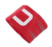 Gogogmee Brassard de Capitaine de Football Élastique et Ajustable Taille pour Adultes et Juniors Couleur Rouge avec Lettre C Visible Brassard Léger et Respirant pour Matchs et