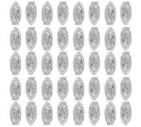 Gogogmee Breloques Métalliques pour Ongles Bouddha 100 Pièces Alliage Argenté 1,7 Cm Accessoires Nail Art Religieux Décorations Manucure Créative Kit Beauté et Soins Personnels