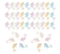 Gogogmee Breloques pour Ongles Dauphin en Résine 3D 250 Pièces Colorées Mini Figurines Animaux Marins pour Nail Art Océan Accessoires Légers et Solide pour Manucure Créative