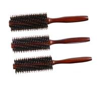 Gogogmee Brosse à Cheveux Ronde Avec Peigne Spirale Pour Coiffer Et Boucler Manche Bois Usage Quotidien Sur Cheveux Longs Ou Courts