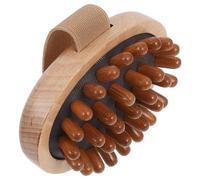 Gogogmee Brosse de Massage du Cuir Chevelu Multifonctionnelle avec Remplissage Gonflable, Sangle Latérale, Compacte et Portable, Activation Méridienne par Tapotement, Outil de Massage
