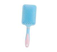 Gogogmee Brosse Démêlante Légère Paille de Blé pour Cheveux Bouclés et Emmêlés Peigne Massage Chevelu Bleu Portable et Douce