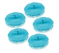 Gogogmee Brosse Shampoing Ronde 5 Pièces En Pp Tpr Pour Massage Cuir Chevelu Et Nettoyage Profond Manche Amovible Usage Bain Et Bain