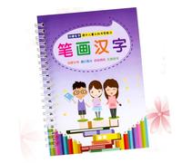 Gogogmee Cahier D'exercices D’écriture à Rainures pour Garçon Et Filles Préscolaires, Outil De Calligraphie Traits Chinois, Format A4, Matériau Solide Violet, Apprentissage Ludique Rédaction Scolaire