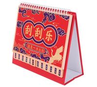 Gogogmee Calendrier de Bureau à Gratter Calendrier Mensuel Pages à Retourner de Bureau Ludique pour Organisation Maison